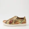 Women DJANGO & JULIETTE Durst Vintage Metal Floral Leather Sneakers